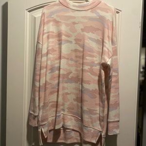 Pink camo sweater